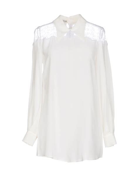 miu miu white blouse|farfetch miu mitu tops.